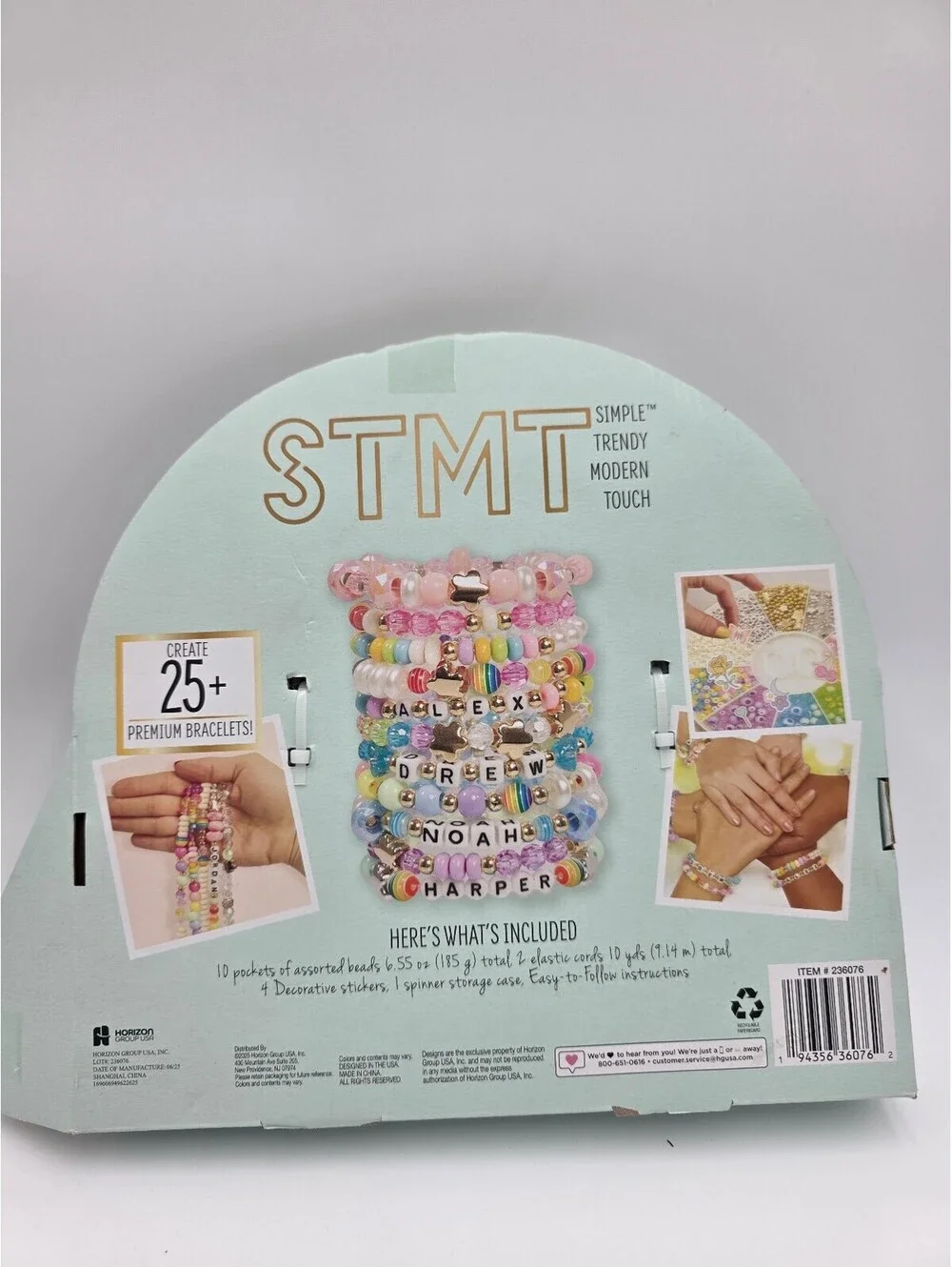 STMT Jewelry Spinner Kit with 800+ Beads for Bracelet Making